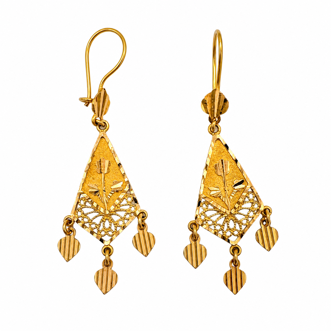 Boucles d’oreilles Orientale Or jaune