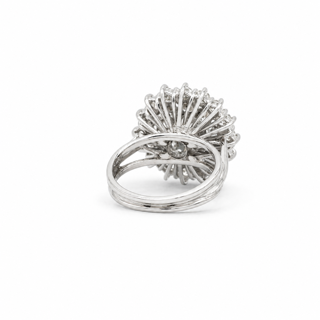 Bague Marguerite - Or blanc - Diamants 2,42 carats
