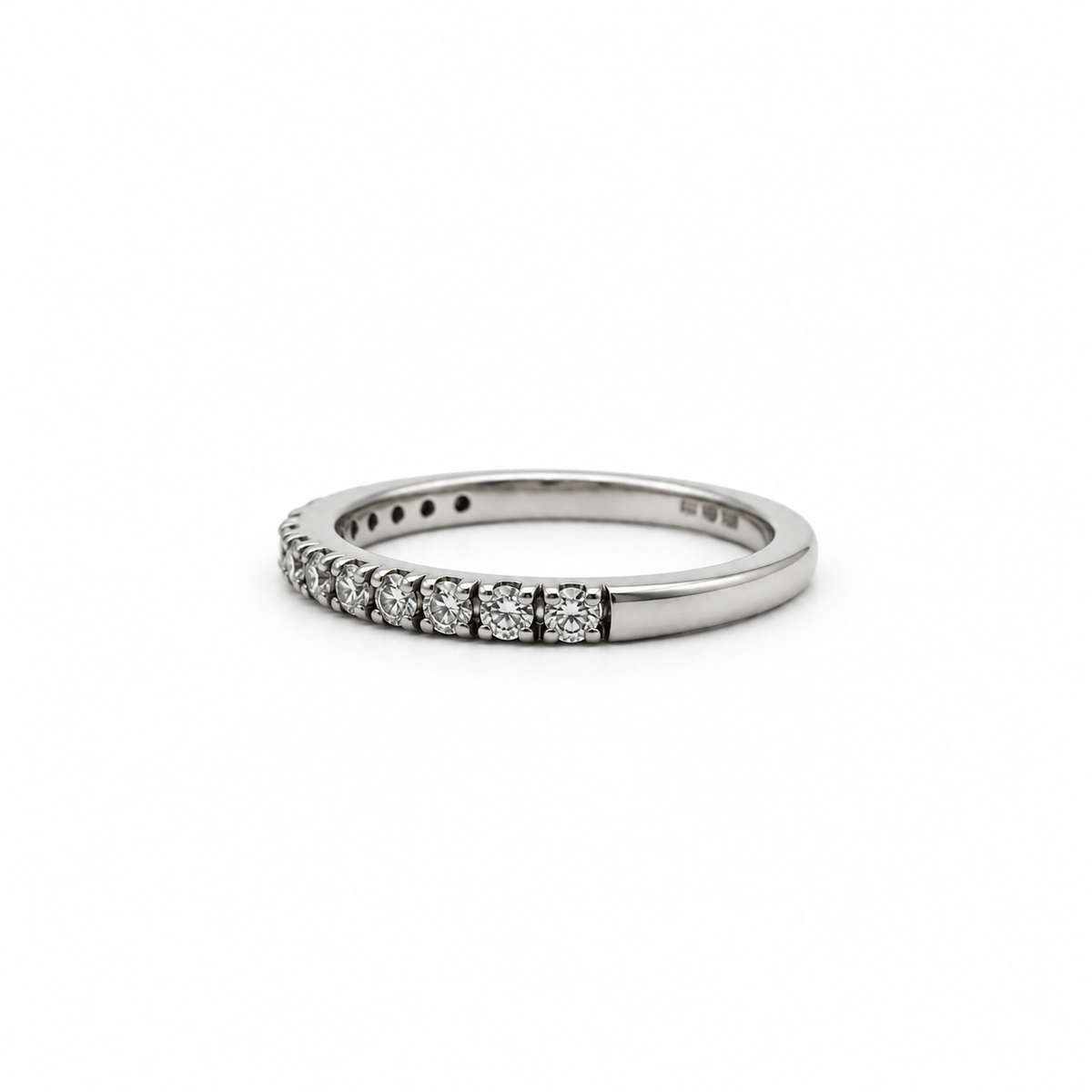 Demi alliance platine et diamants