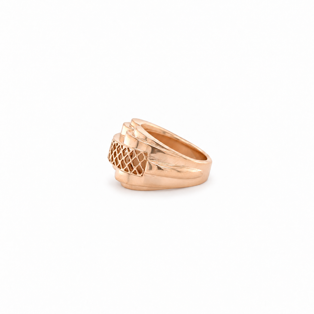 Rose Gold Tank Ring - 1950