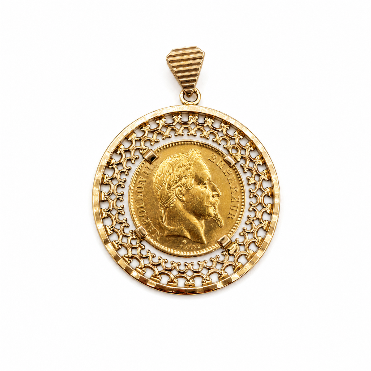 Pendentif Or Jaune - Pièce Napoleon III