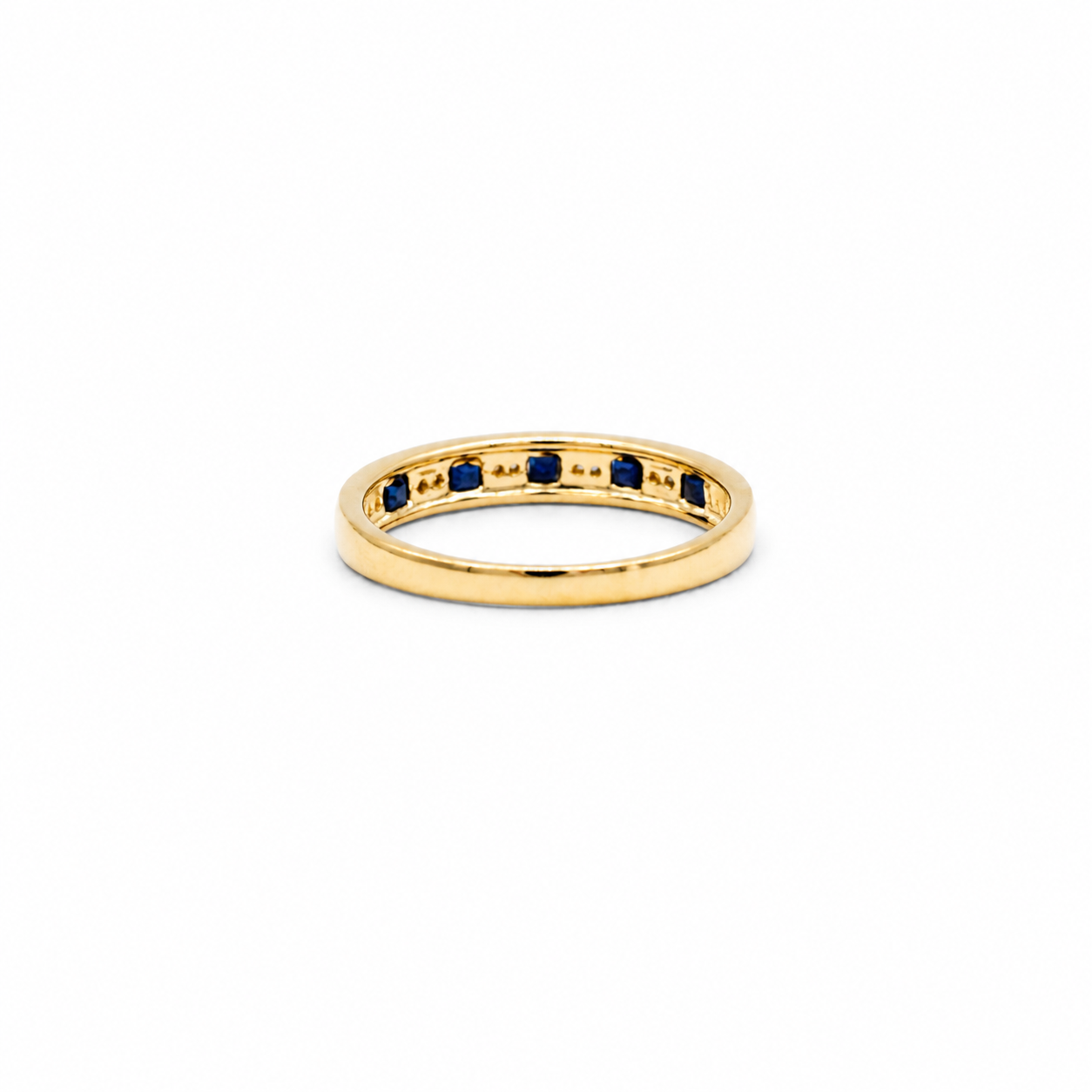 Bague Or jaune - Diamants et Saphirs