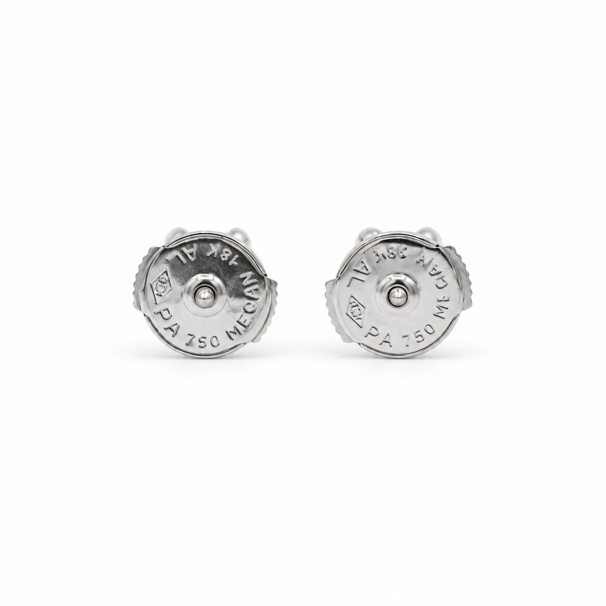 Boucles d’oreilles - Or blanc Diamants 2 x 0,20 carat