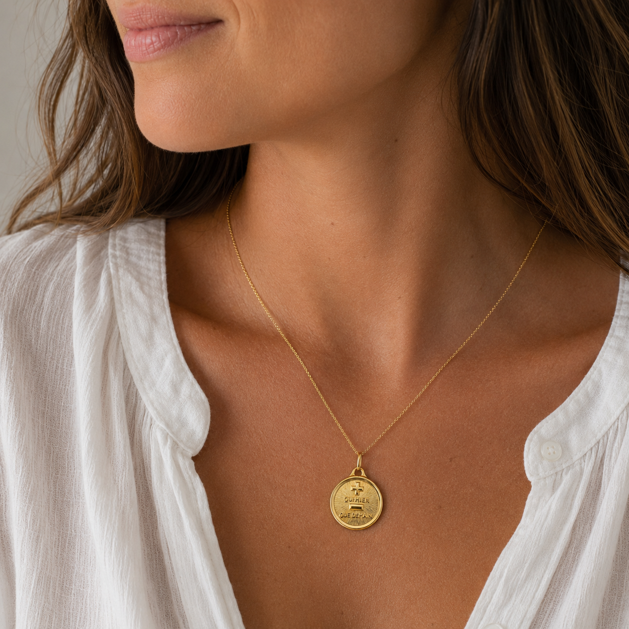 Augis - Médaille D’amour - Or jaune