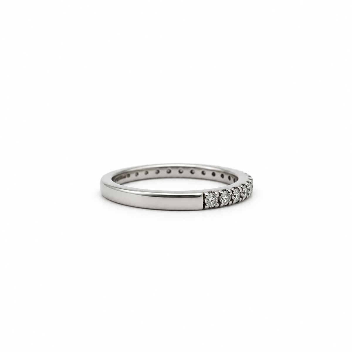 Demi alliance platine et diamants