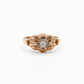 Bague Tank - Or rose - Diamant Taille ancienne