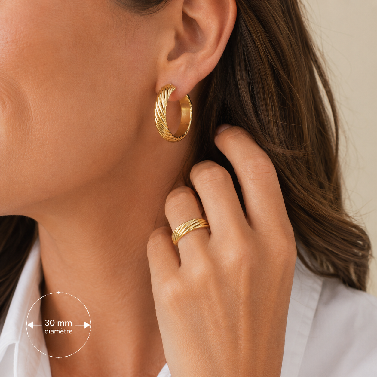 Boucles d’oreilles Créole - Or jaune