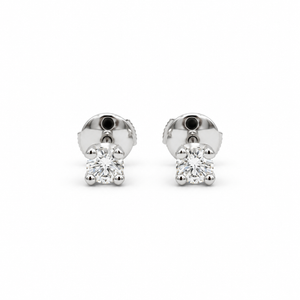 Boucles d’oreilles - Or blanc Diamants 2 x 0,20 carat