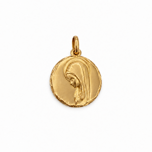 Médaille Or jaune Vierge St Marie