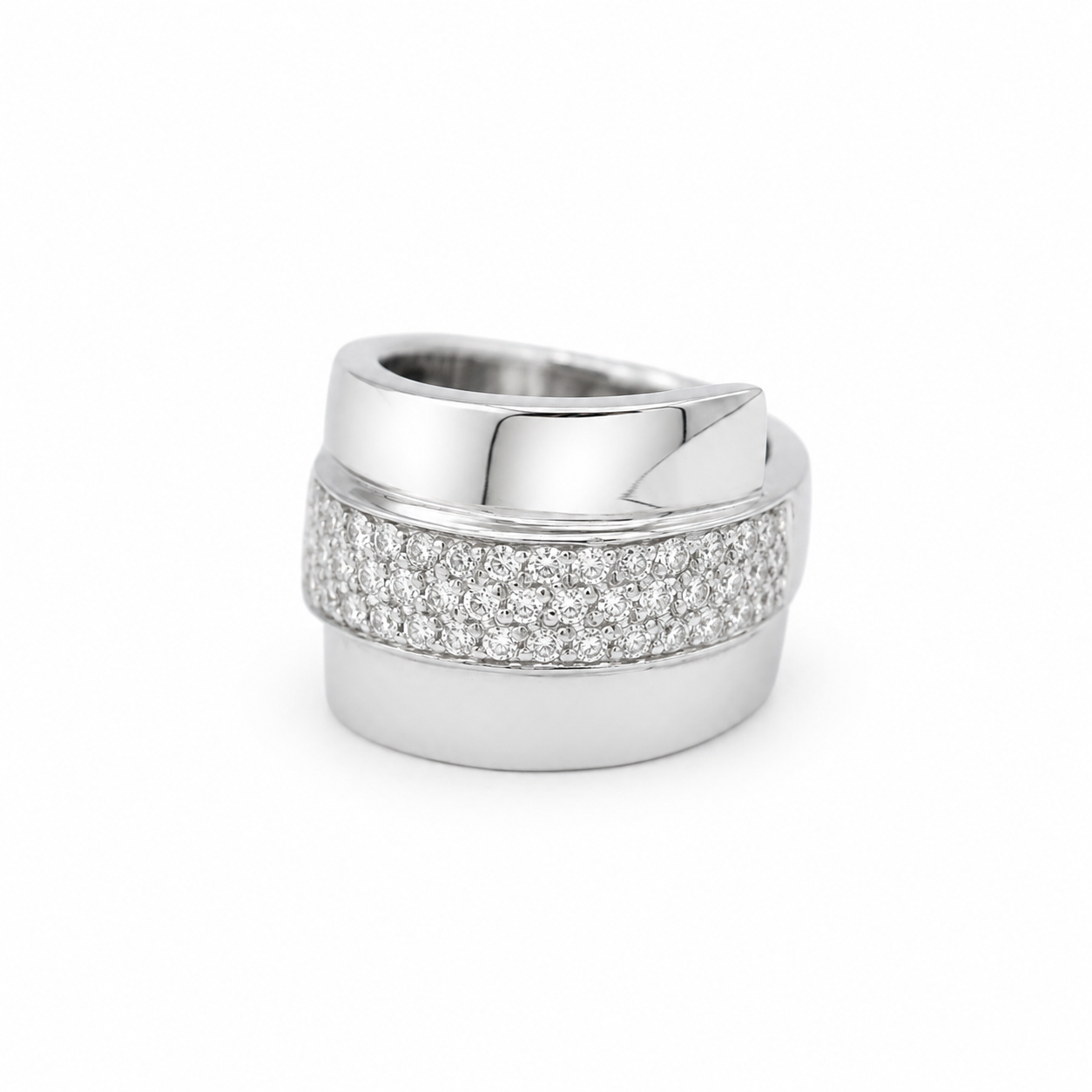 Bague Or blanc et Diamants 1,20 carats