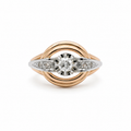 Bague 2 ors - Diamants