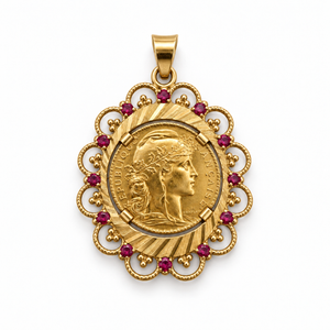 Pendentif - Médaille Or Jaune - Pièce de 20 francs