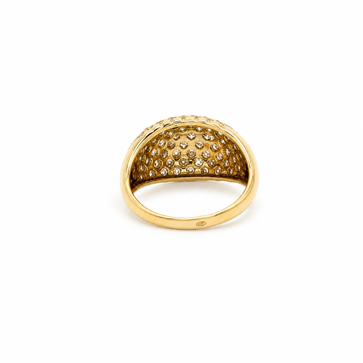 Bague Dôme - Or Jaune et Diamants