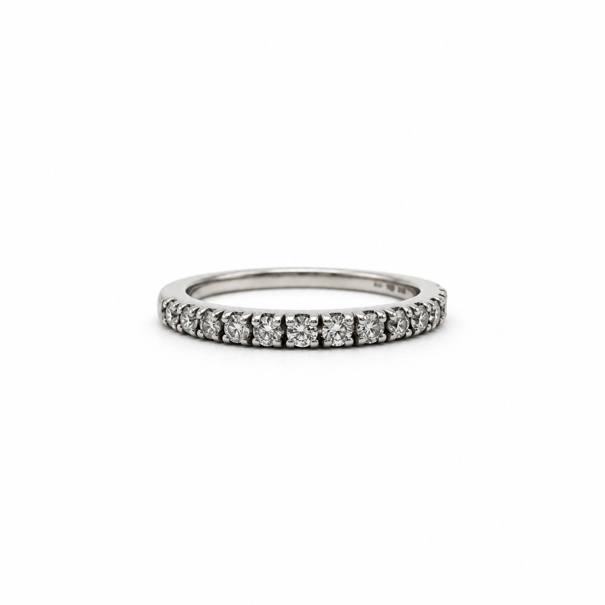 Demi alliance platine et diamants