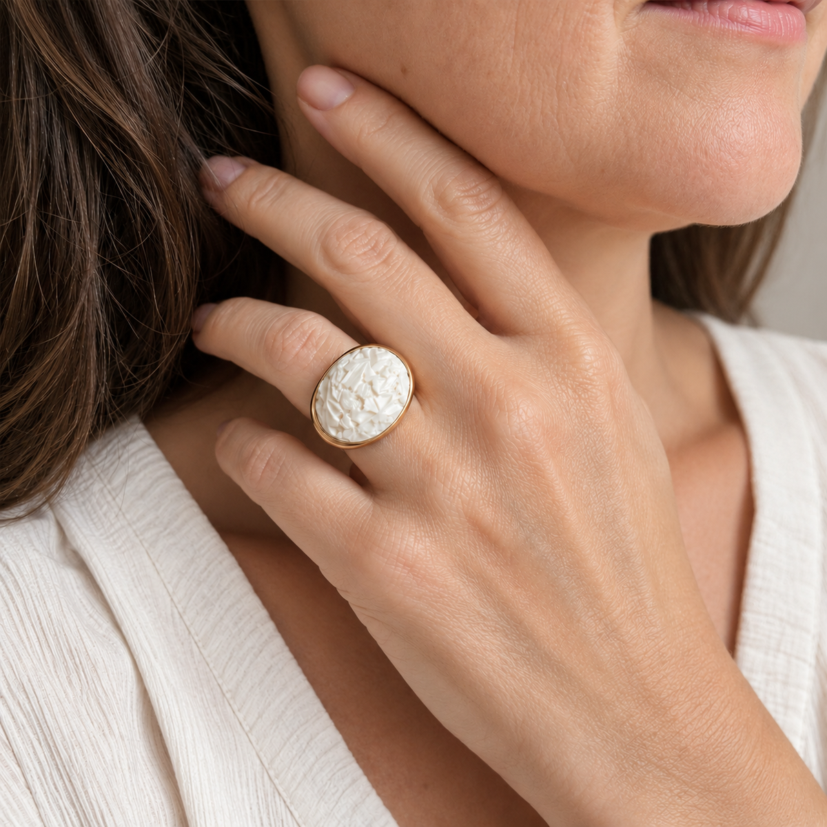 POMELLATO - Victoria Ring - Rose Gold - Agate