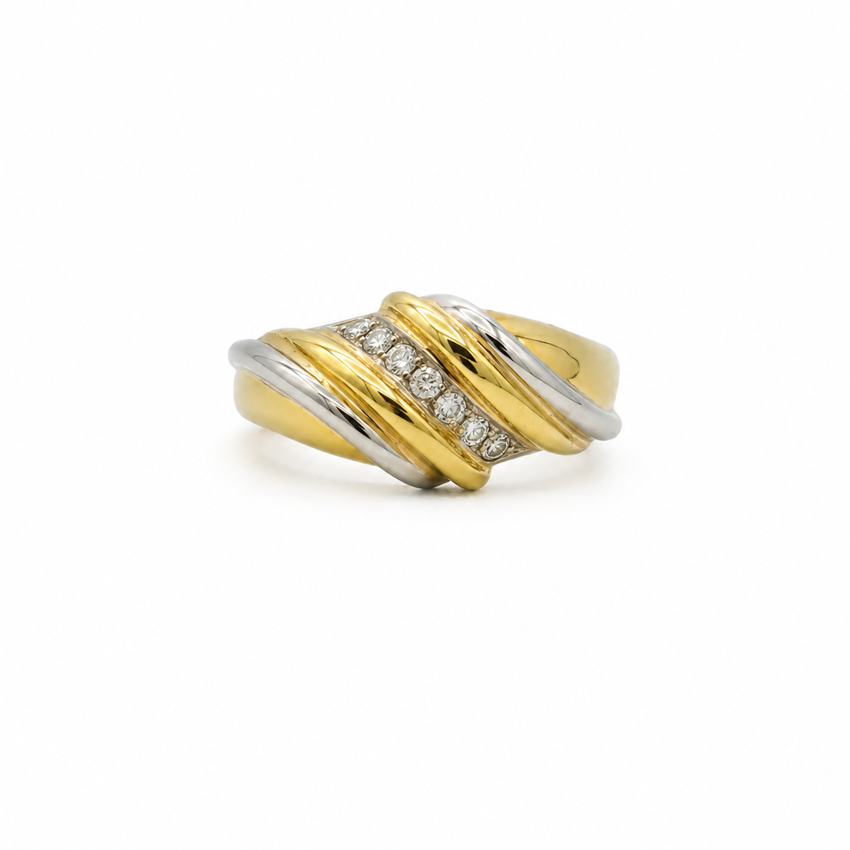Bague 2 ors - Diamants