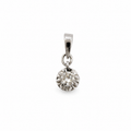 Pendentif Or blanc - Diamant 0,28 carat