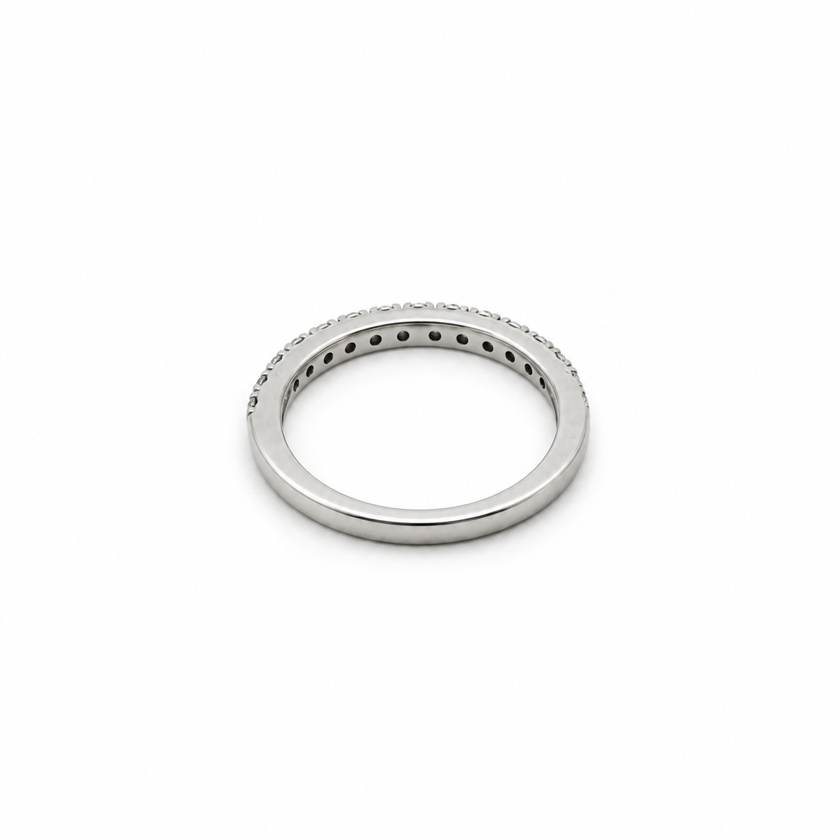 Demi alliance platine et diamants