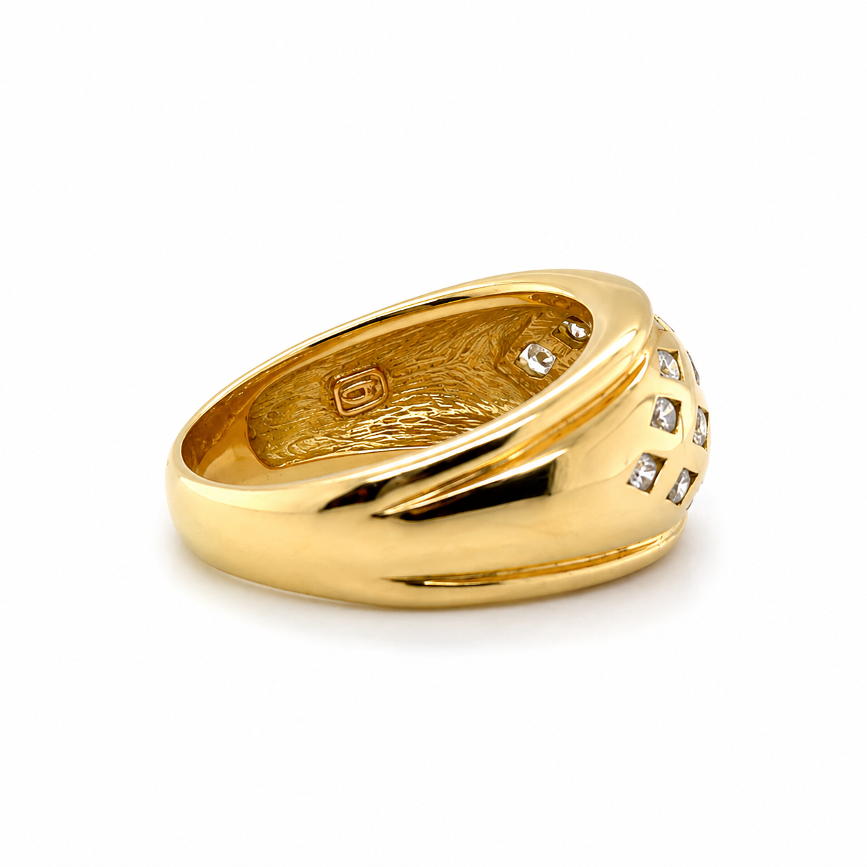 Bague Vintage - Or jaune et Diamants