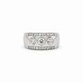 Bague Trilogie Platine et Diamants