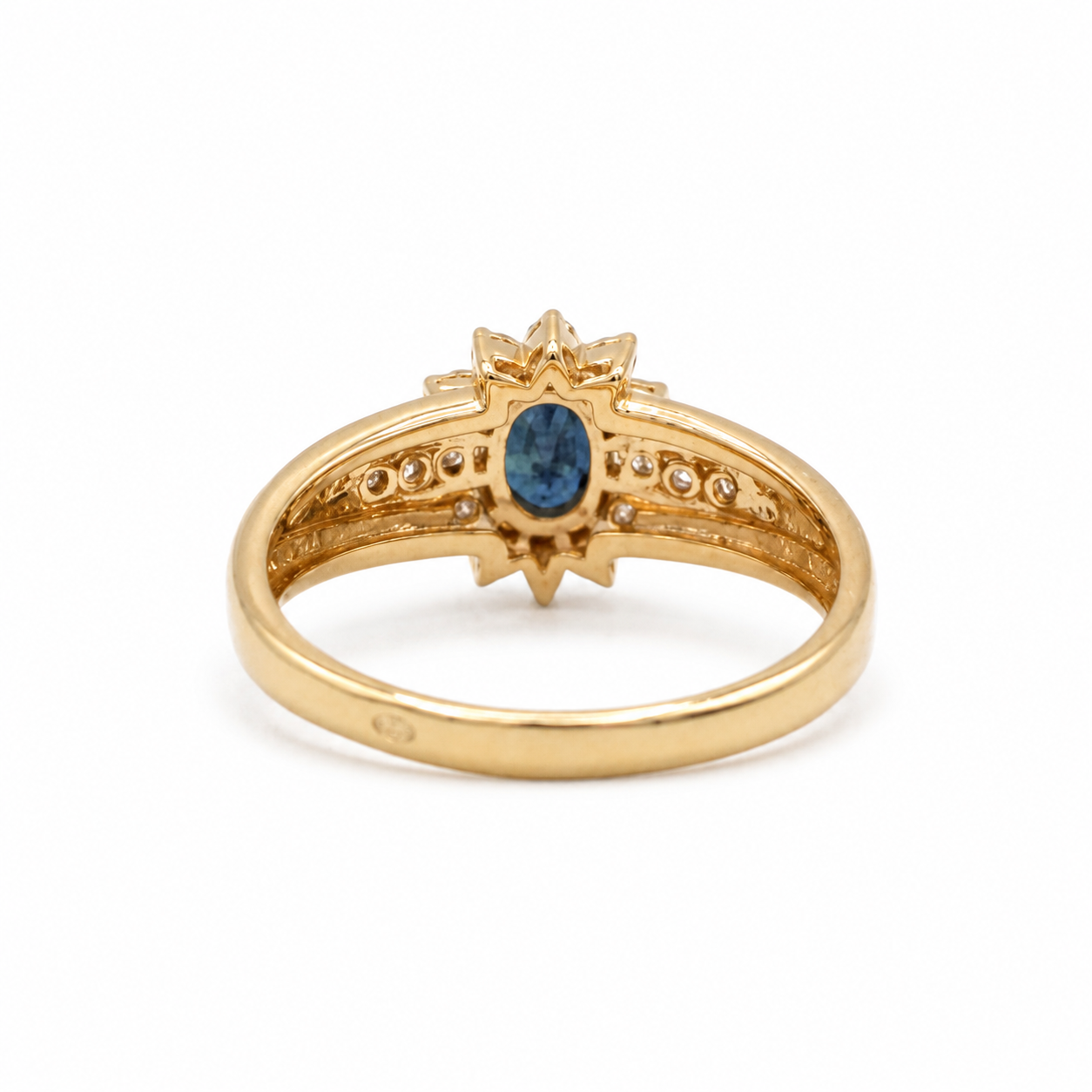 Bague Marguerite - Or jaune - Saphir et Diamants