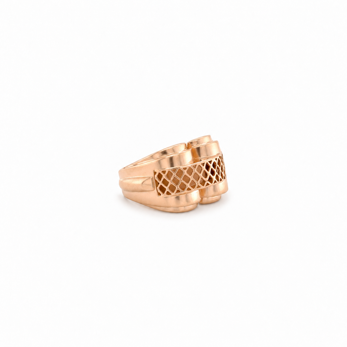 Rose Gold Tank Ring - 1950