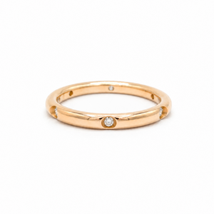 Alliance - Or Rose - Diamants
