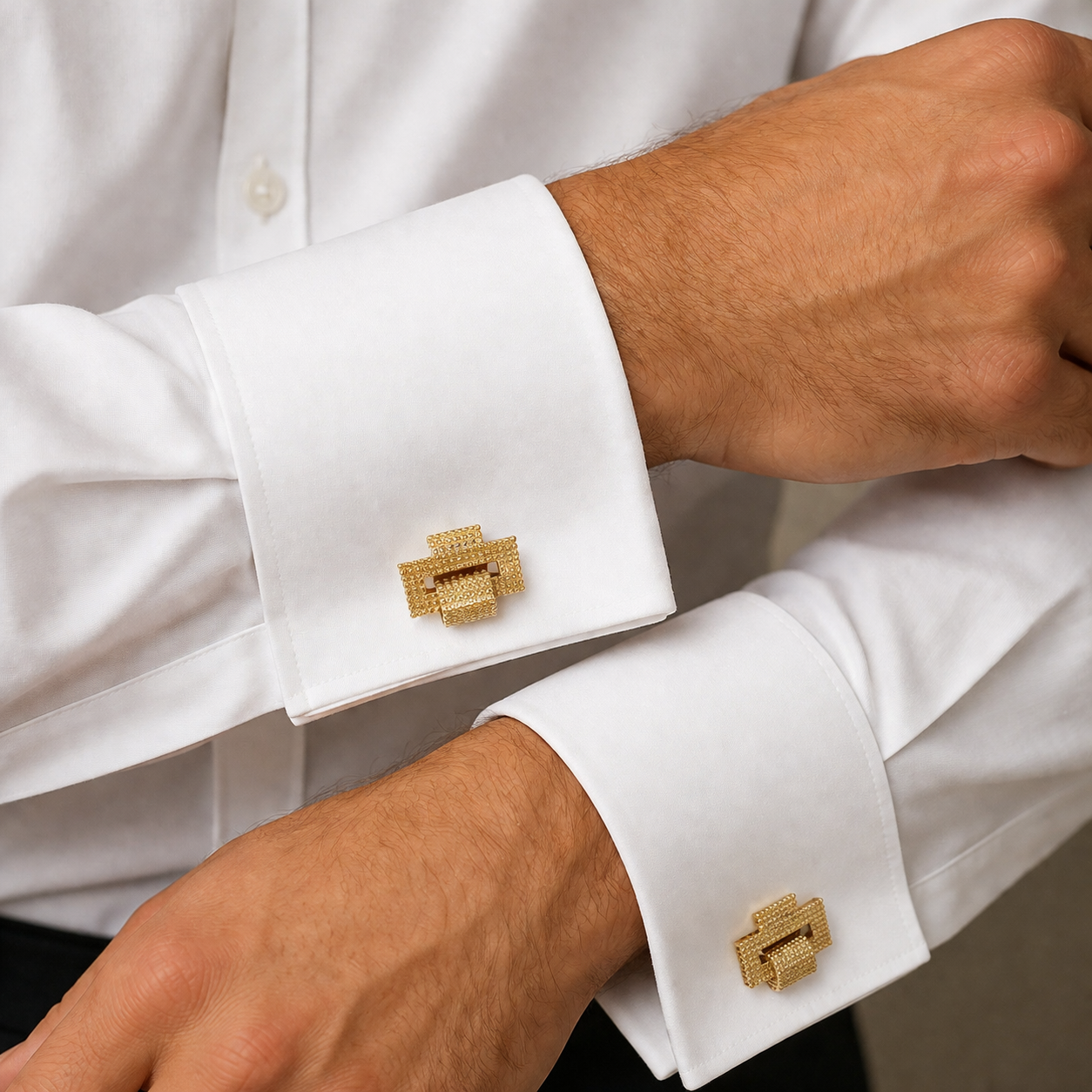 Boutons de manchette - Or jaune 18 carats