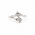 Bague Toi et Moi - Or blanc et Diamants
