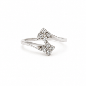 Bague Toi et Moi - Or blanc et Diamants