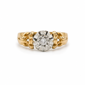 Bague 2 ors - Diamant