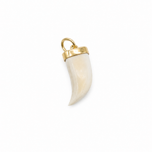 Pendentif Dent Ivoire - Or jaune