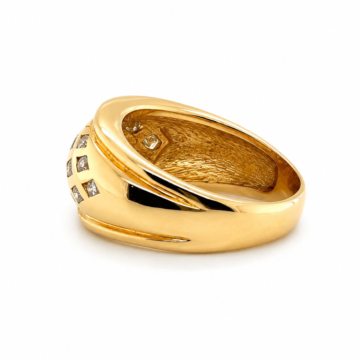 Bague Vintage - Or jaune et Diamants