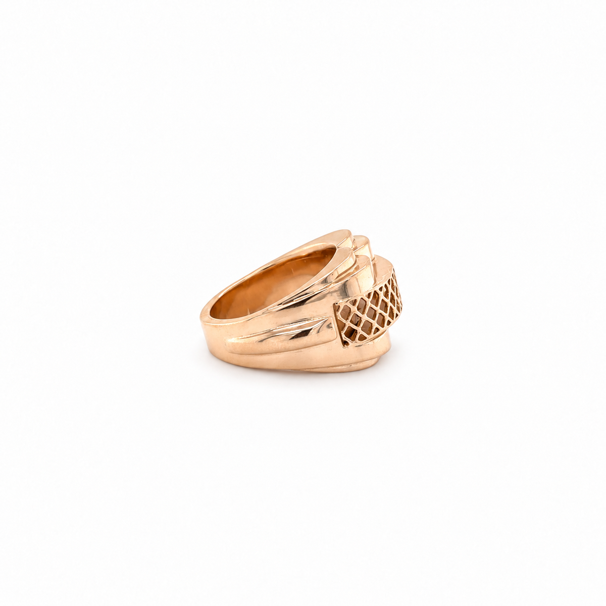 Rose Gold Tank Ring - 1950