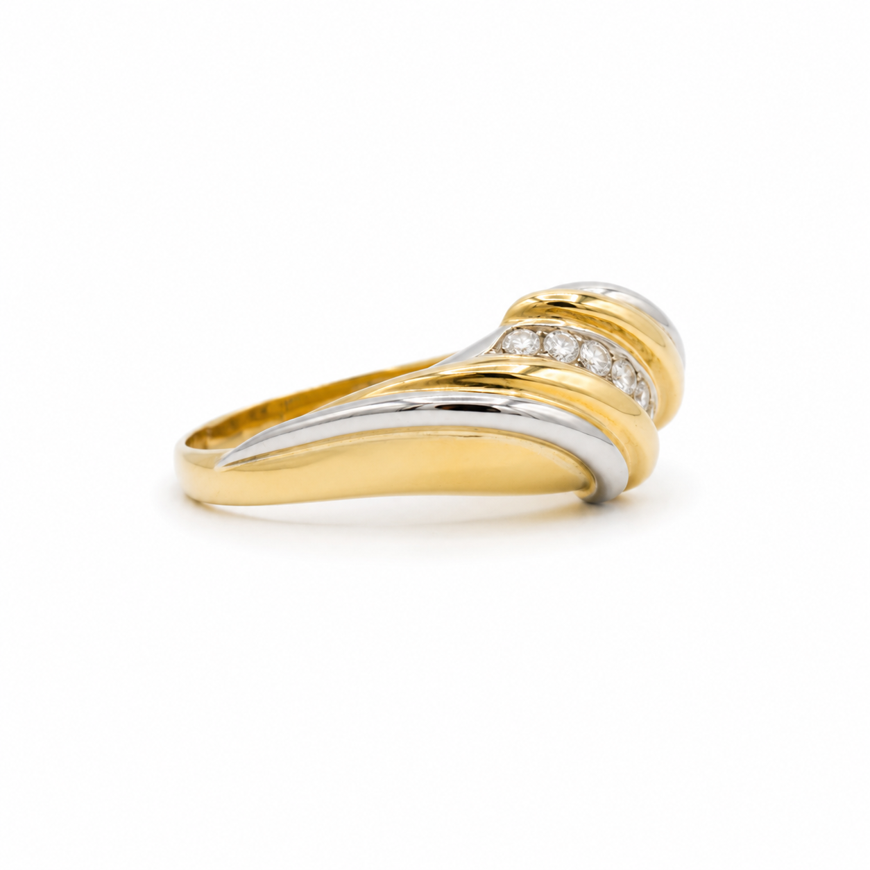 Bague 2 ors - Diamants