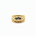 Bague Vintage - Or jaune et Diamants