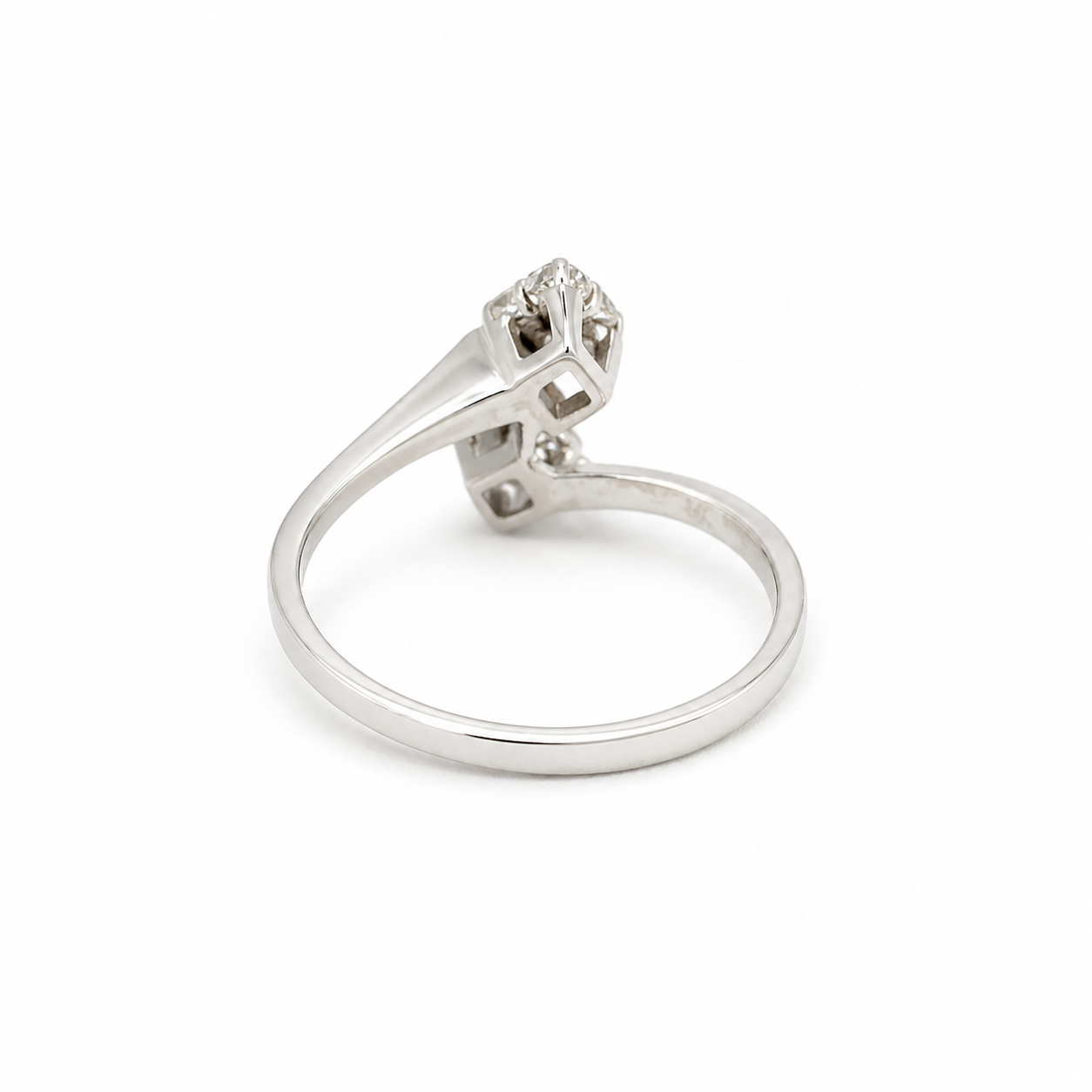 Bague Toi et Moi - Or blanc et Diamants