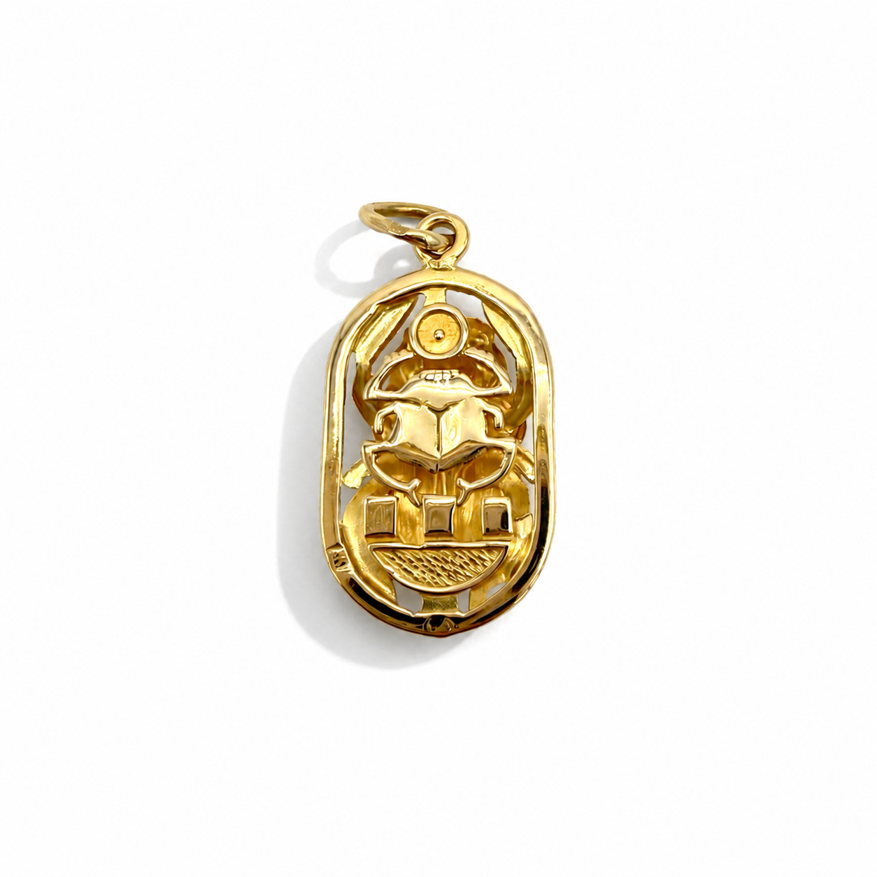 Pendentif Scarabée Égyptien - Or jaune