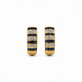 Boucles d’oreilles Or jaune Saphirs et Diamants