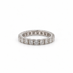 Alliance tour complet - Or blanc et diamants