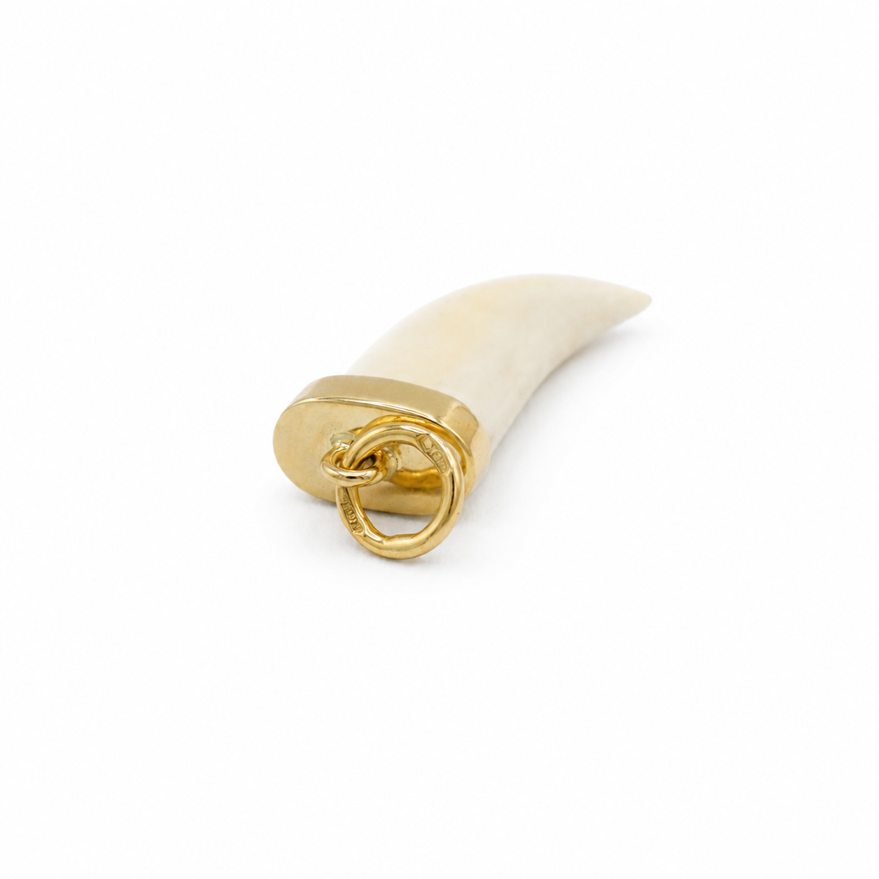 Pendentif Dent Ivoire - Or jaune