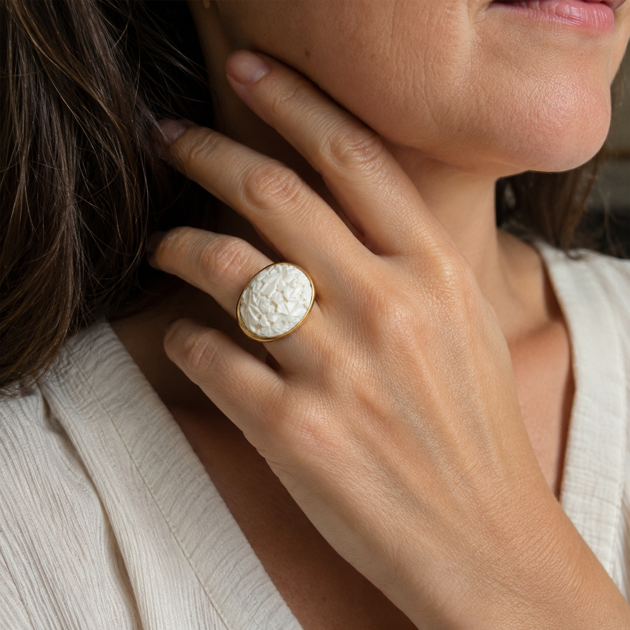POMELLATO - Bague Victoria - Or Rose - Agate