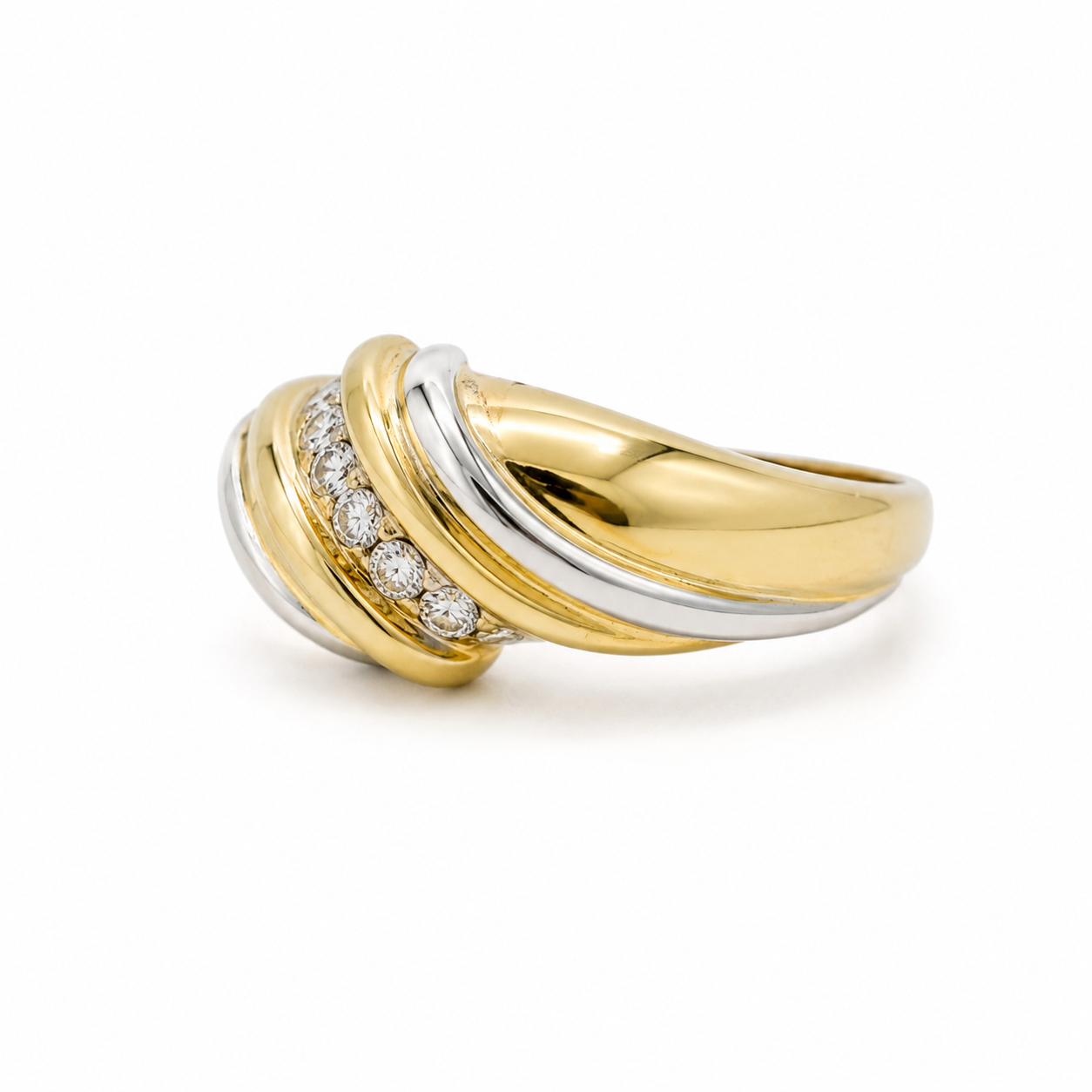 Bague 2 ors - Diamants