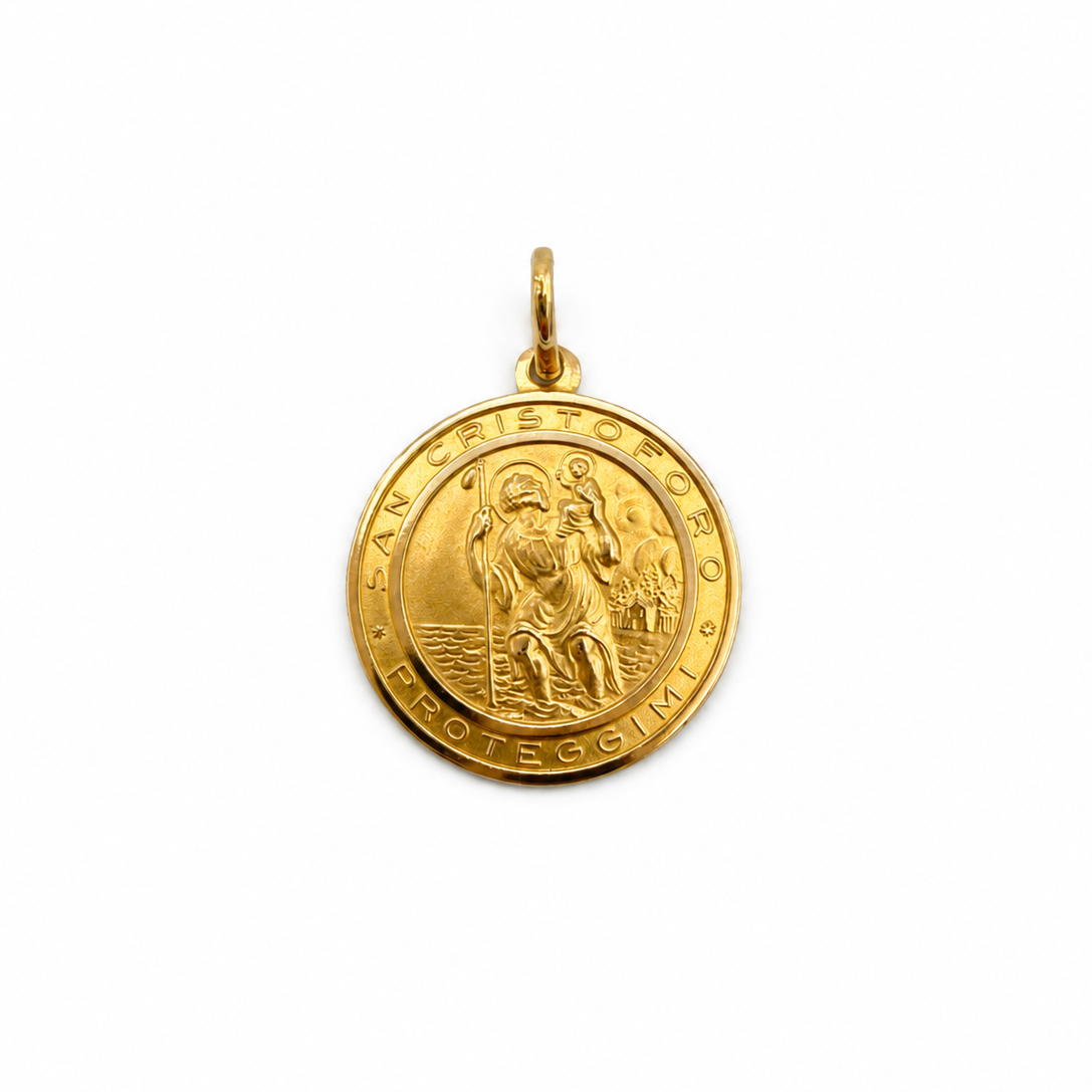 Médaille - Saint Christophe - Or jaune