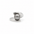 Bague Or blanc - Perle de Tahiti