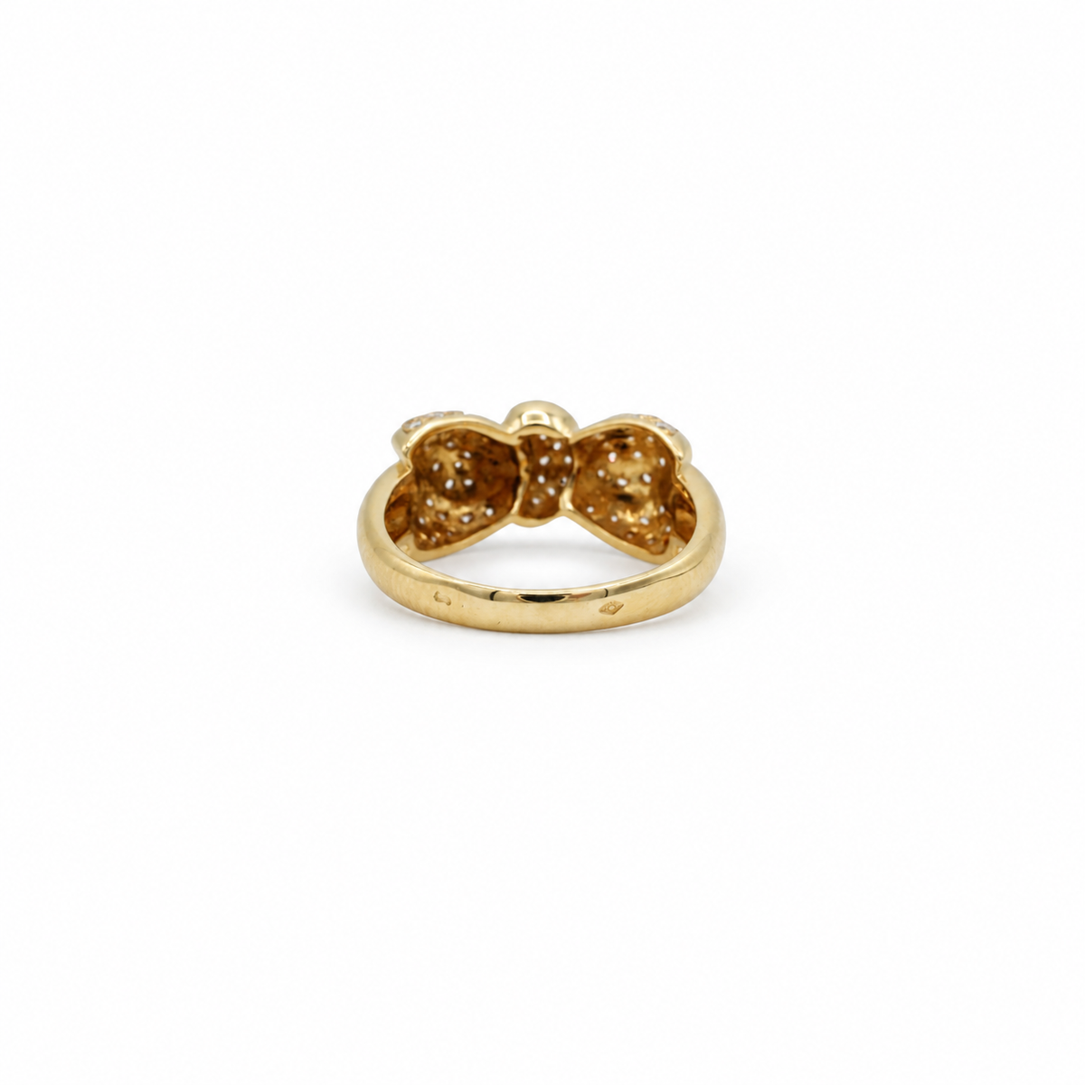 Yellow Gold and Diamond Knot Ring
