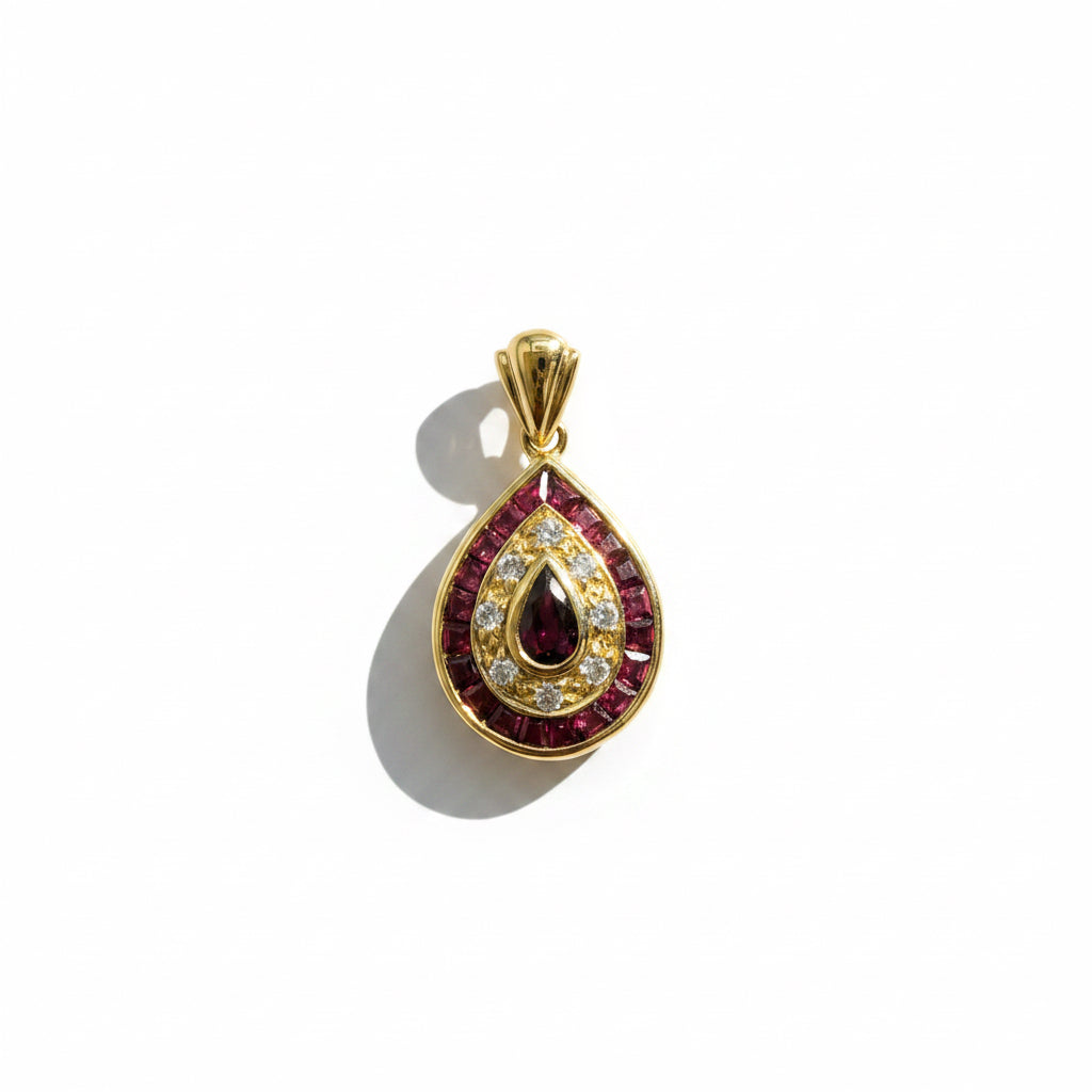Pendentif - Forme goutte - Or Jaune