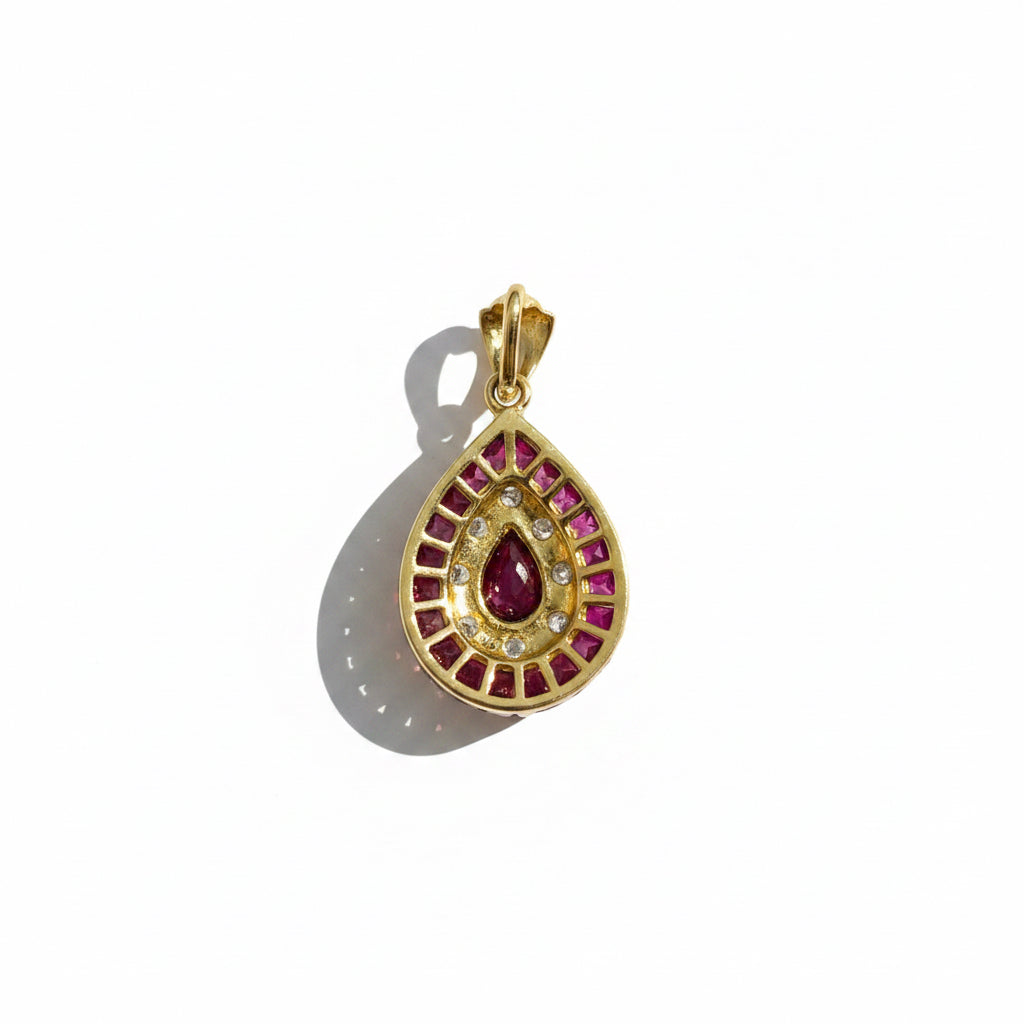 Pendentif - Forme goutte - Or Jaune