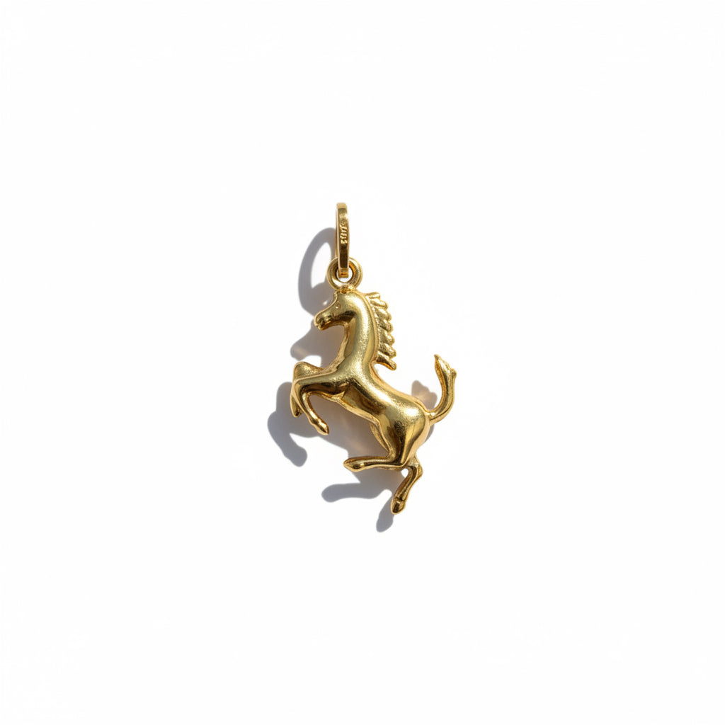 Pendentif Cheval - Or jaune