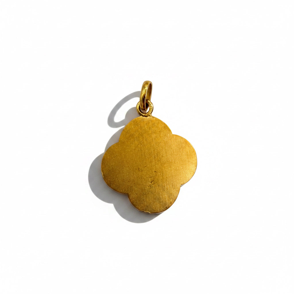 Art Nouveau - Médaille Vierge Miraculeuse - Or jaune